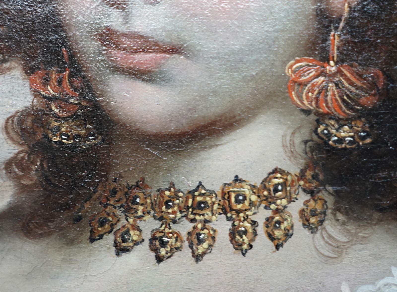 photo vintage Portrait Of A Spanish Noble Lady   17th Century Old Master Art Oil Paintingcirca 1680
