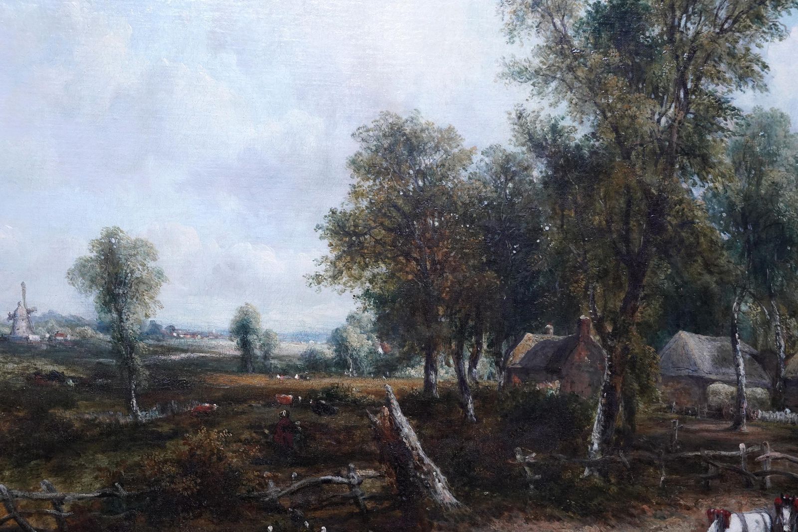 Frederick Waters Wattslandscape With Carthorses Watering   British Victorian Art Oil Paintingcirca 1850 photo Art