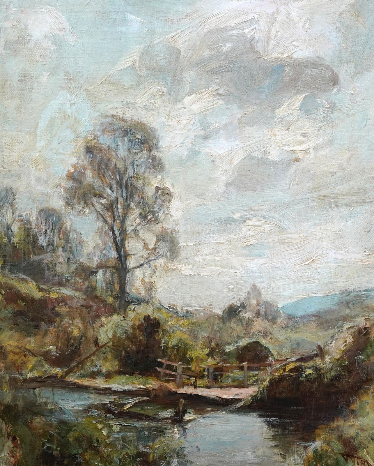 Charles Lawton Wingatescottish Landscape   Scottish Victorian Impressionist Art Oil Painting Scotlandcirca 1890 photo for sale