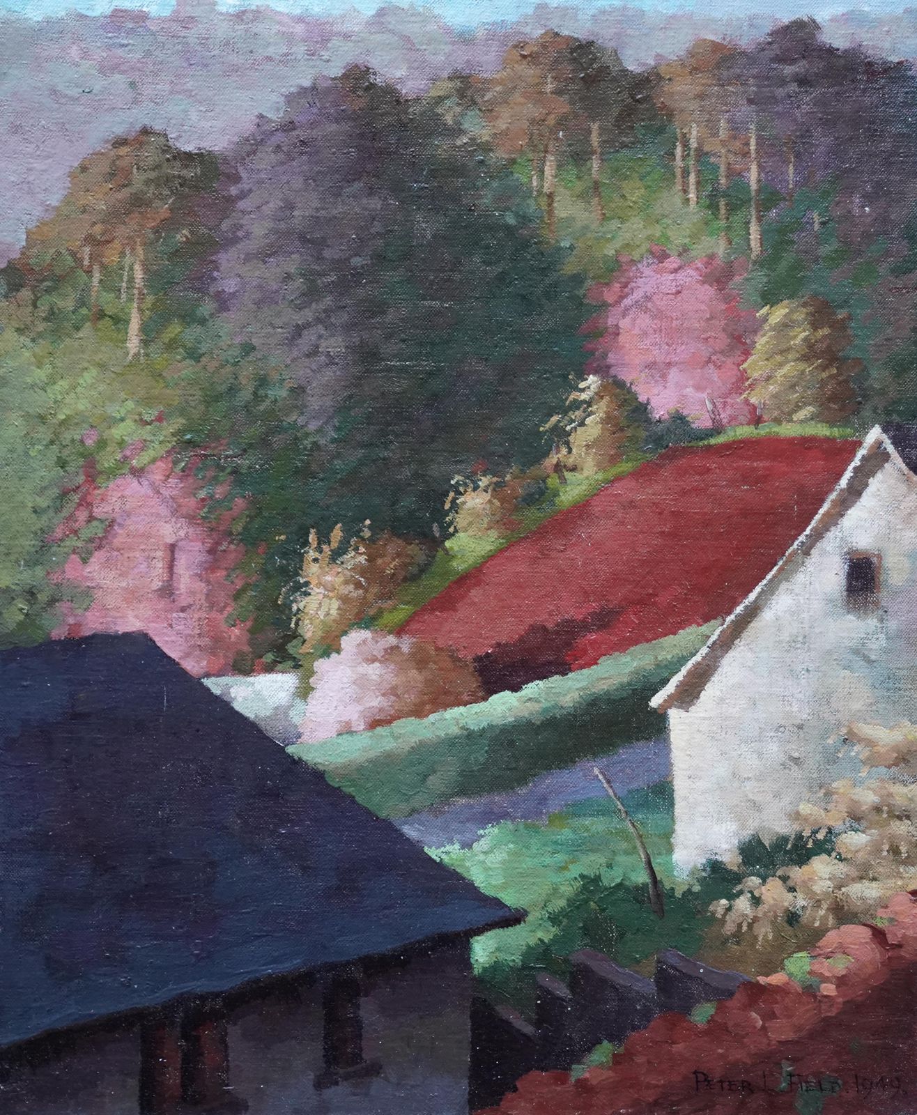 Peter Fieldhouses In The Woods   British Post Impressionist Art 1949 Landscape Oil Painting1949 photo buy