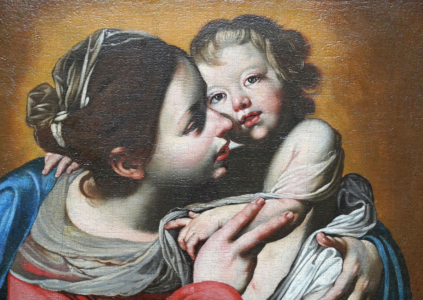 Madonna And Child   Italian 17th Century Religious Old Master Art Oil Paintingcirca 1640 photo Art