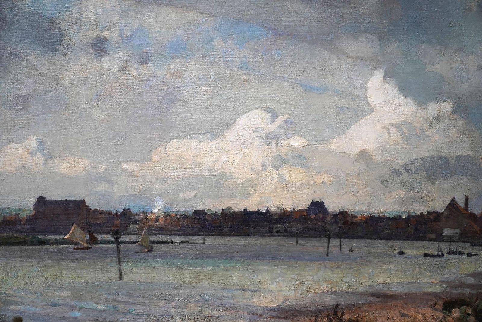John Alfred Arnesby Brownthe Channel Wells Next The Sea Norfolk Landscape   British 1931 Exh Oil Paintingcirca 1910 photo for sale
