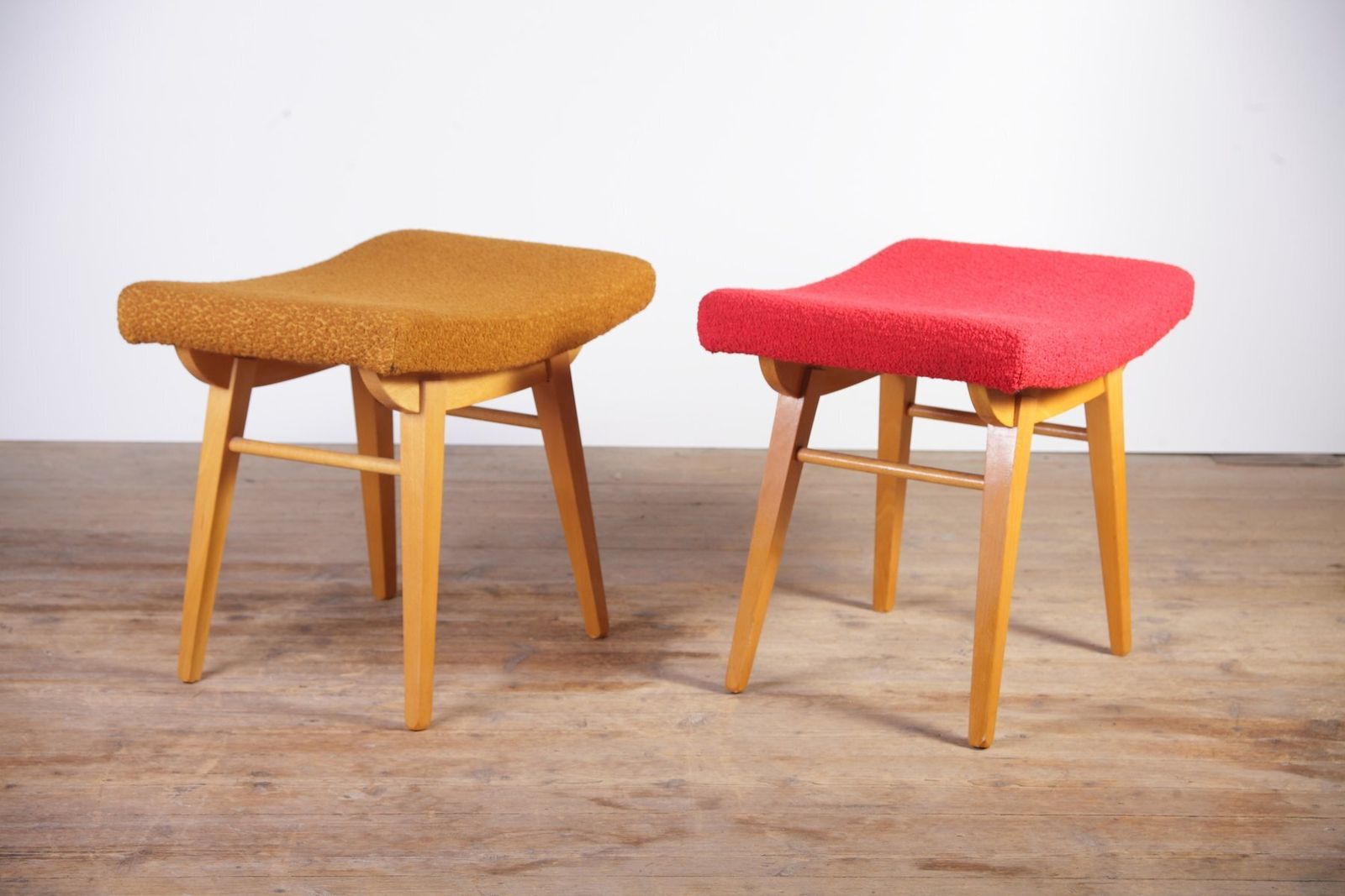 Mid Century Stools From Znz, Former Czechoslovakia, 1970s, Set Of 2 photo for sale
