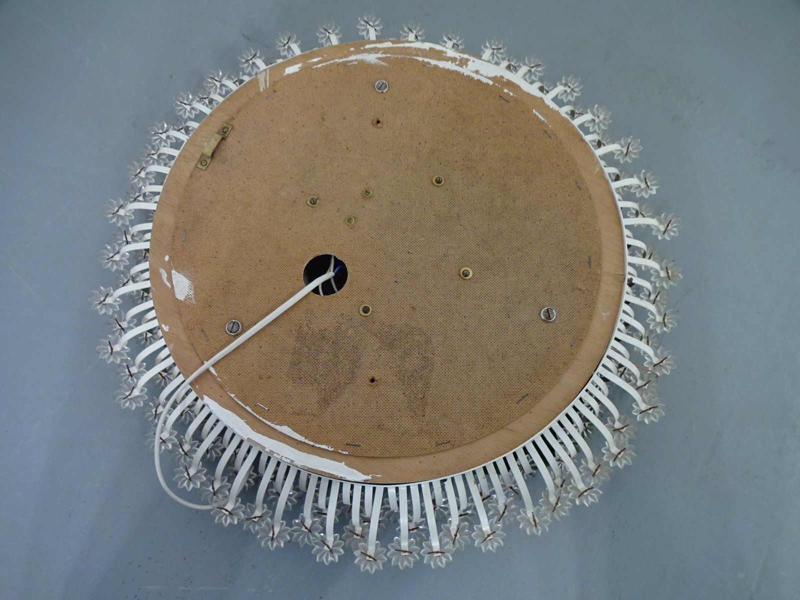 photo vinterior Austrian Illuminated Flower Mirror, 1960s