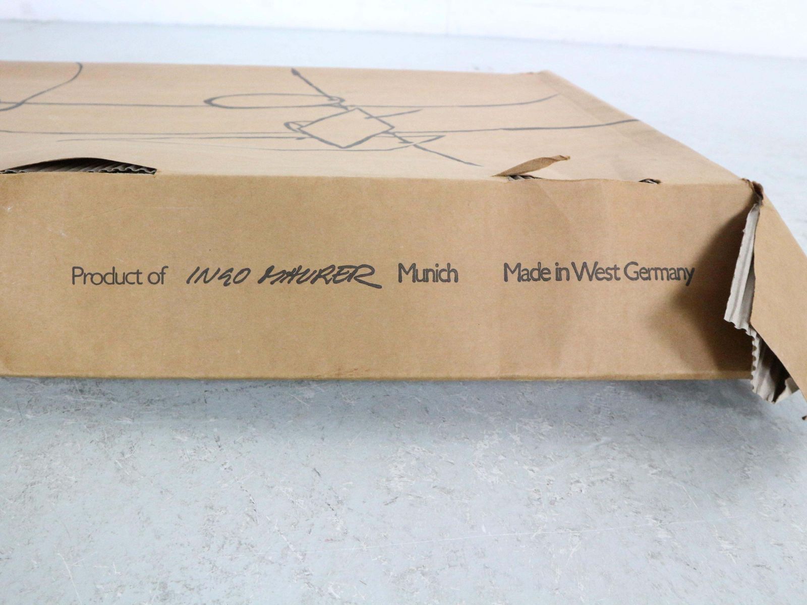 Ingo Maurer 'Fukushu' Table Lamp & Original Box, 1980 Germany photo for sale