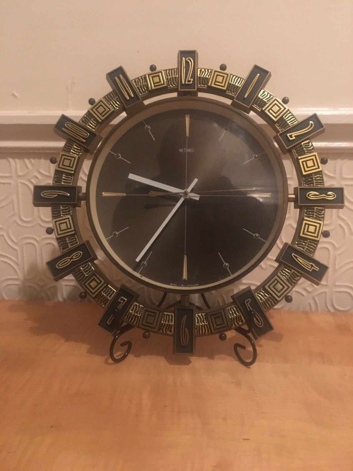 Metamec Starburst Sunburst Clock Mid Century Modernist/ Brutalist Vintage photo furniture