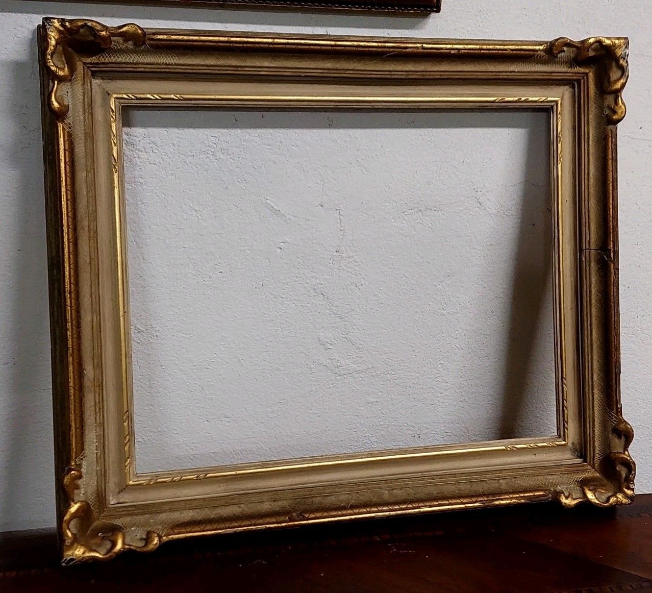 Home Decor Lacquered And Gilded Wood Frame Early 900s, Italian photo