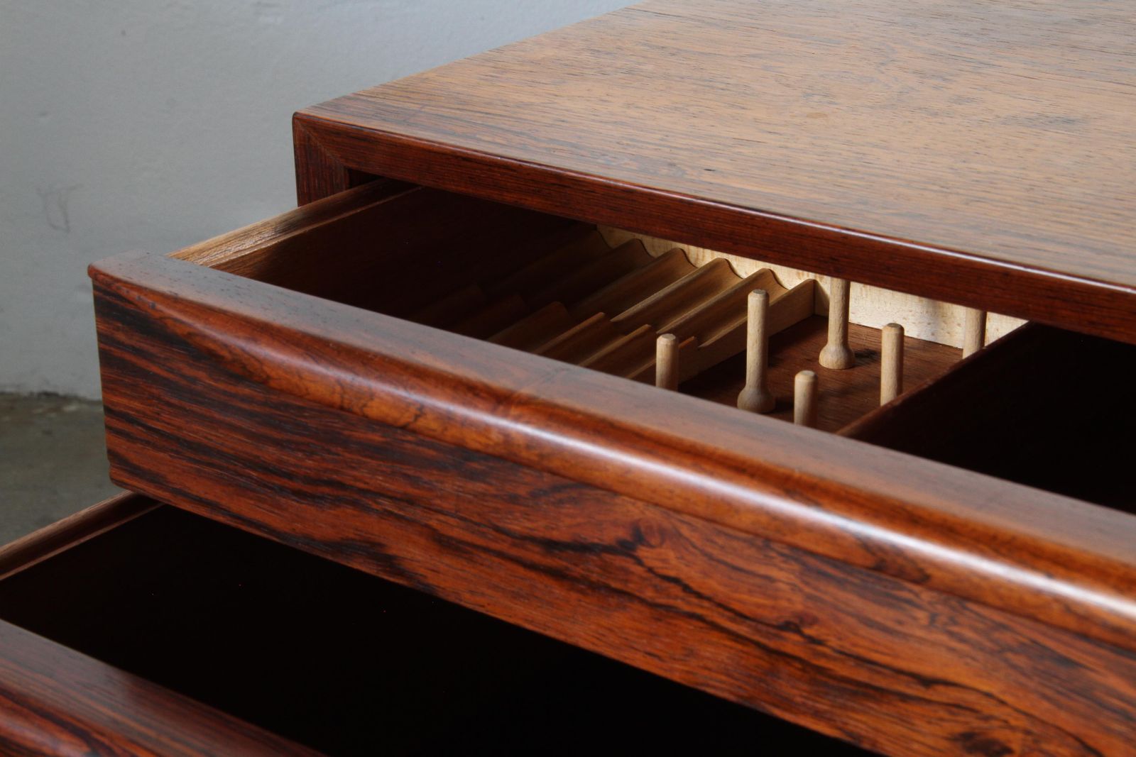 photo for sale Vintage Set Of Danish Rosewood Bedside Sewing Nests Att. To Erling Torvits, 60s