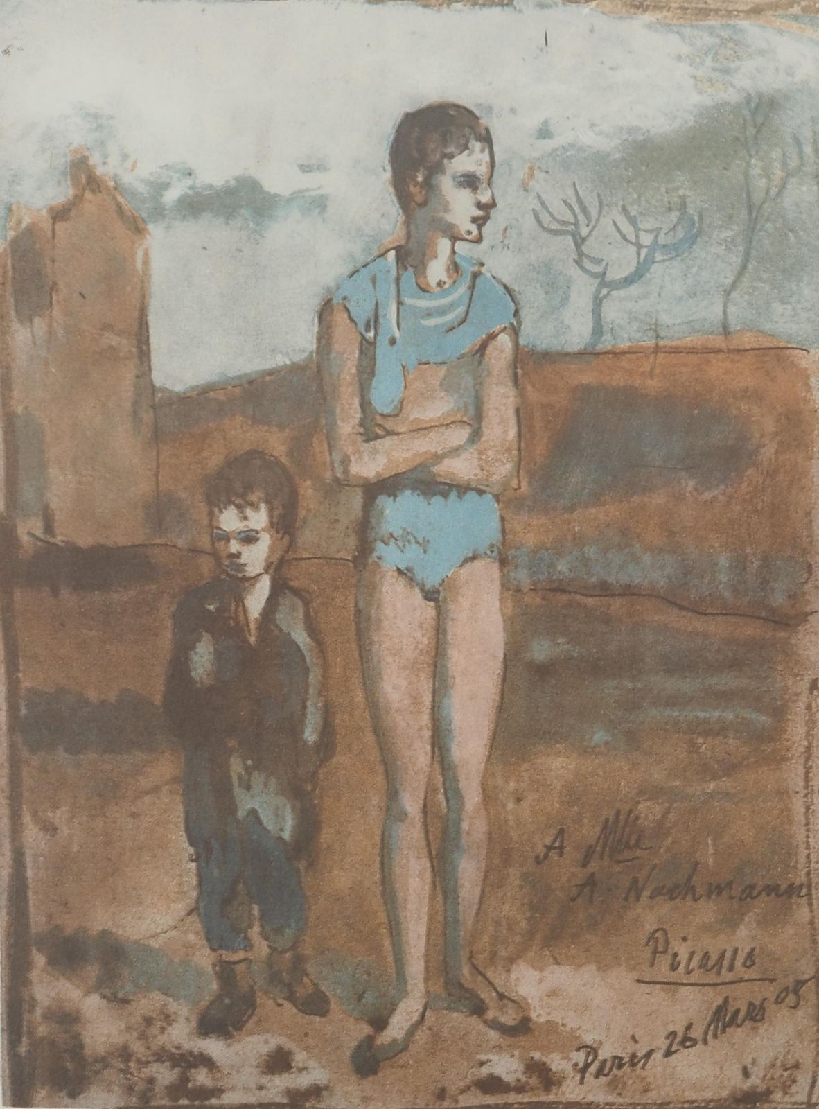 (After) Pablo Picassoharlequin In The Desert Landscape   Lithograph And Stencil, Signed1946