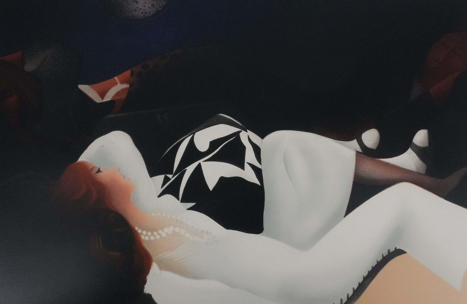 Arnaud D'hauterivesnap Time In A White Dress   Original Handsigned Lithograph photo Art