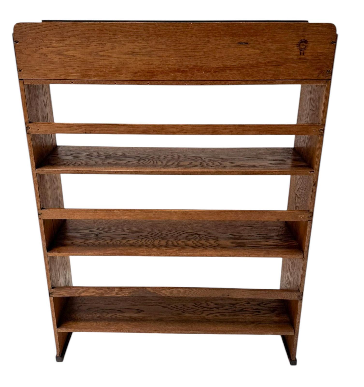 Art Deco Modernist Open Bookcase By P.E.L. Izeren For De Genneper Molen, 1920s photo 1907.0