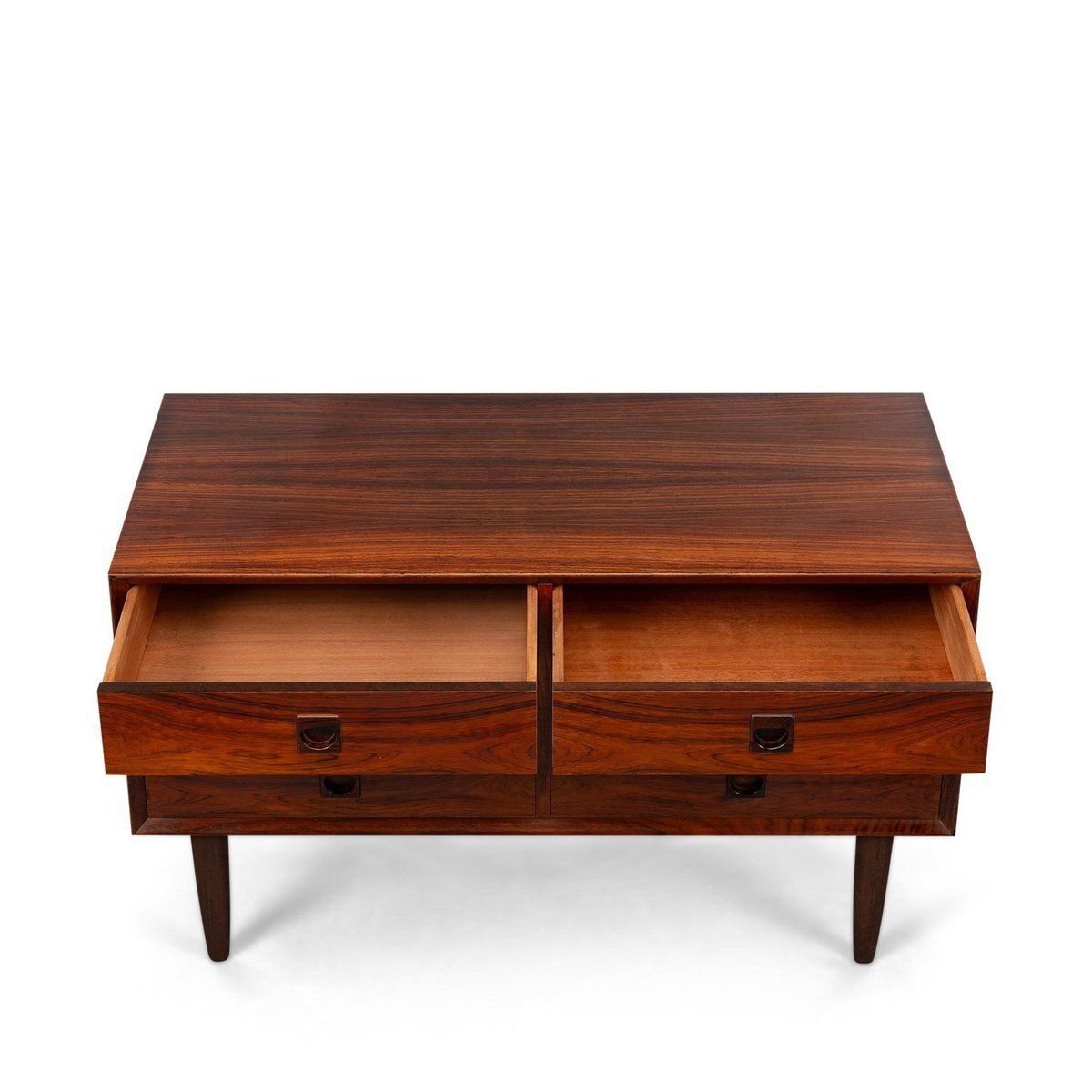 Low Mid Century Rosewood Chest Of Drawers Attributed To Brouer Møbelfabrik, 1960s photo 2175.0