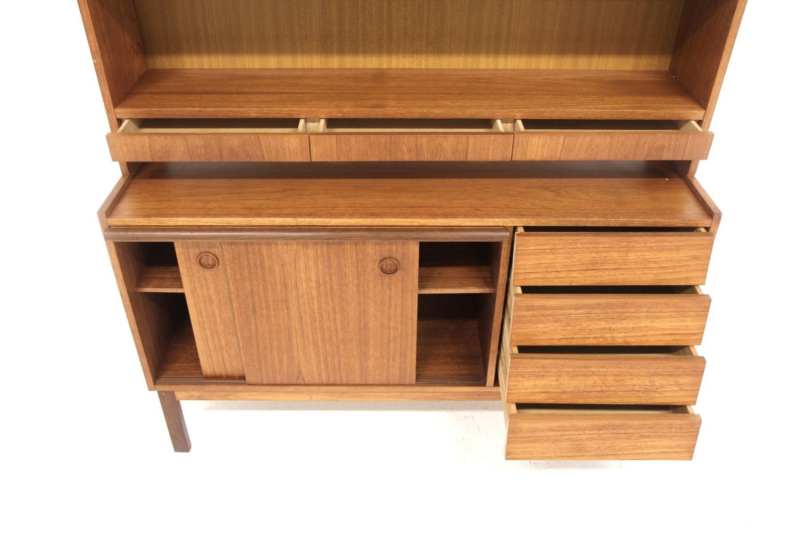 Vintage Scandinavian Teak Secretary Desk, 1960 photo Furniture