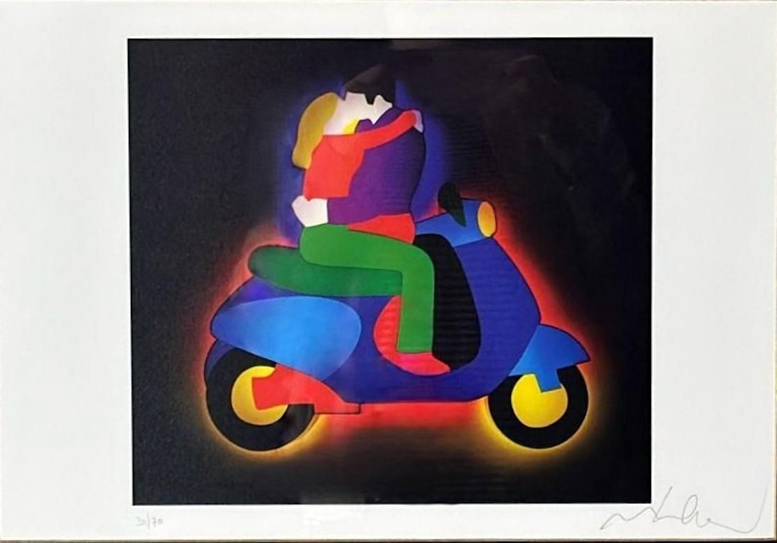 Marco Lodola Screenprint On Paper (No. 30/70) With Mirrored Frame photo Art