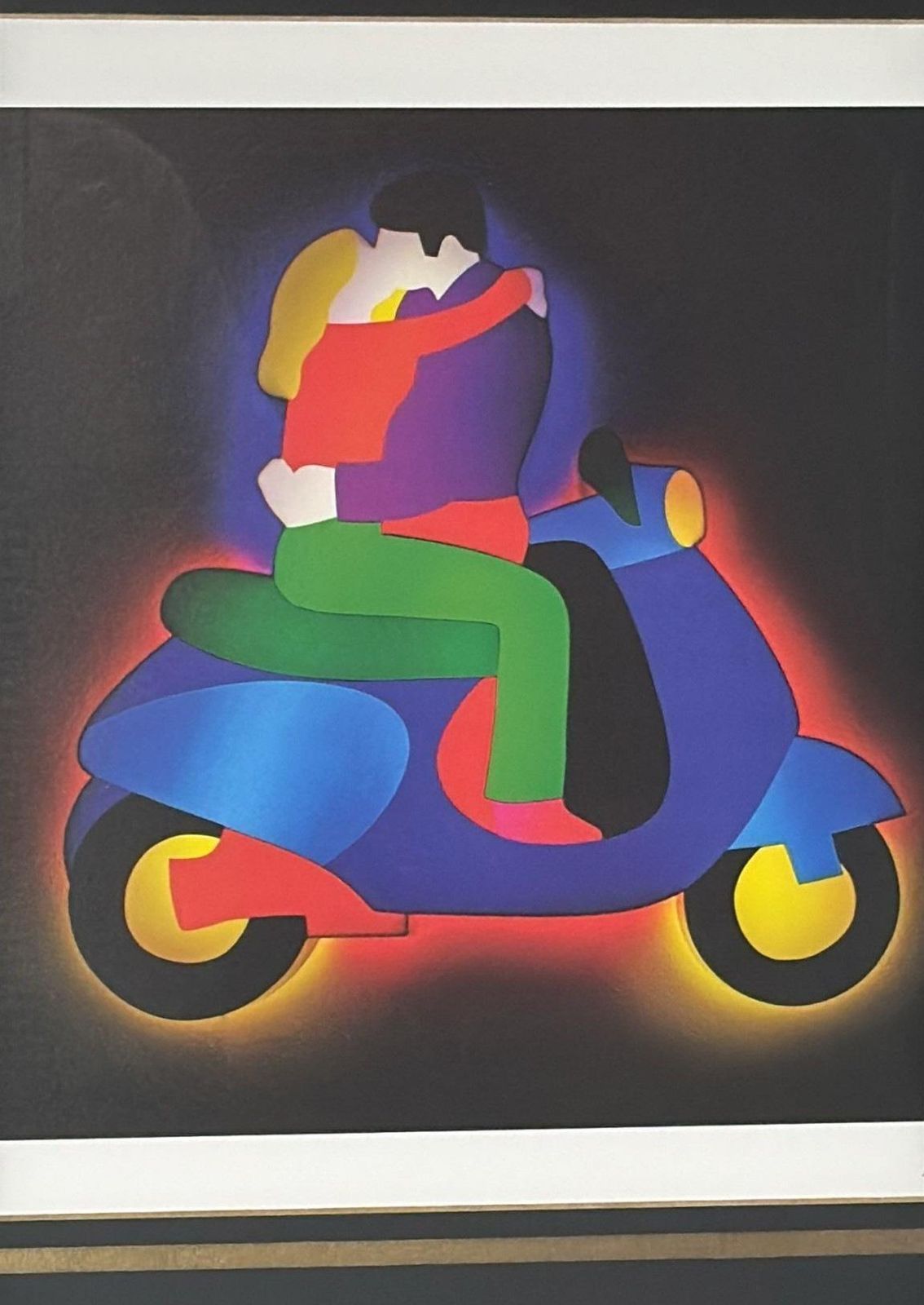 Marco Lodola Screenprint On Paper (No. 30/70) With Mirrored Frame photo buy