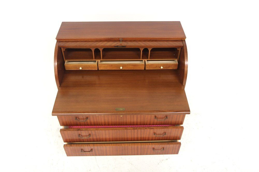 Scandinavian Mahogany Secretary Desk, 1950 photo Furniture