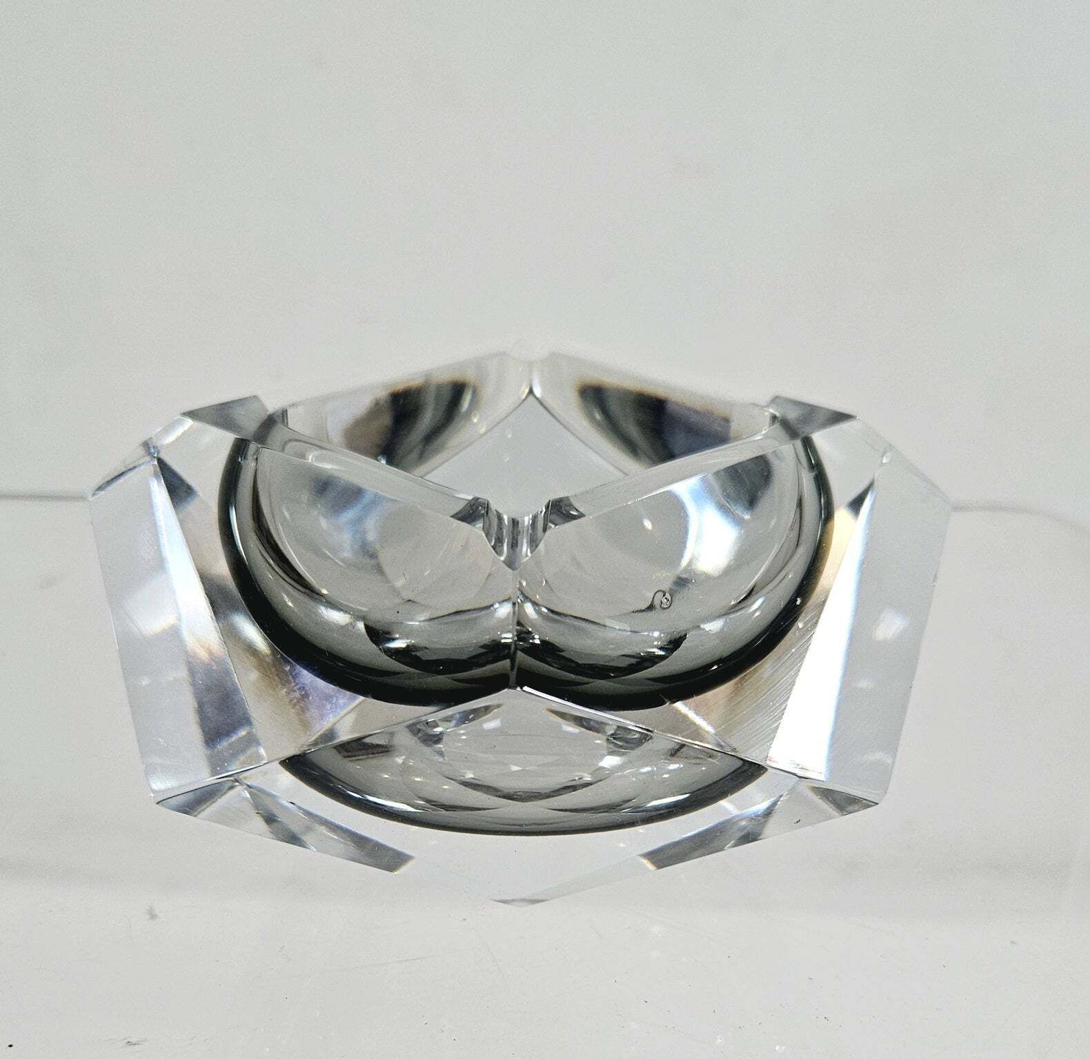 Mid Century Italian Murano Glass Bowl Flavio Poli For Seguso, 1960 photo for sale