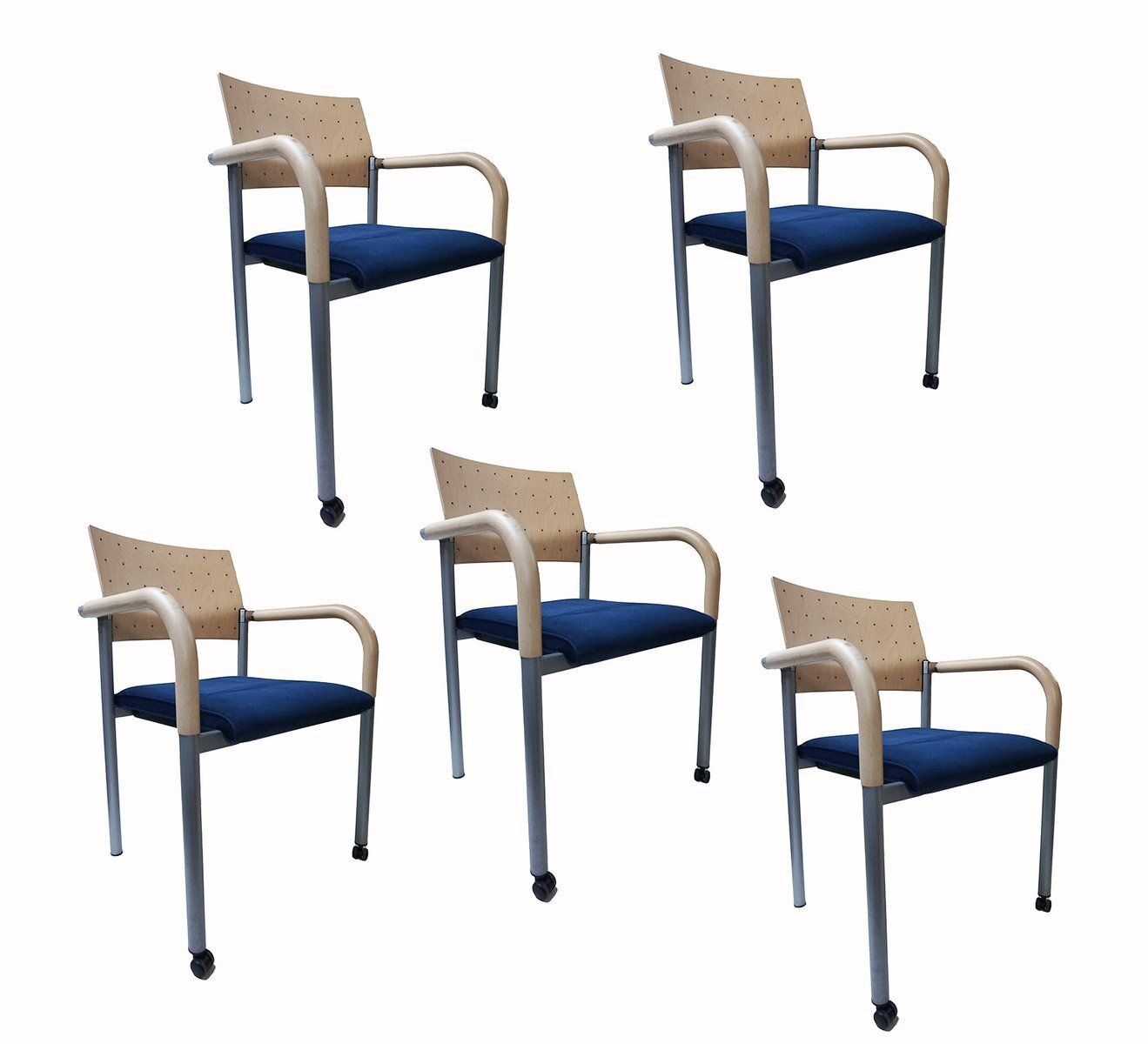 Postmodern Armchairs By Wiesner Hager For Arge2, 1983, Set Of 5