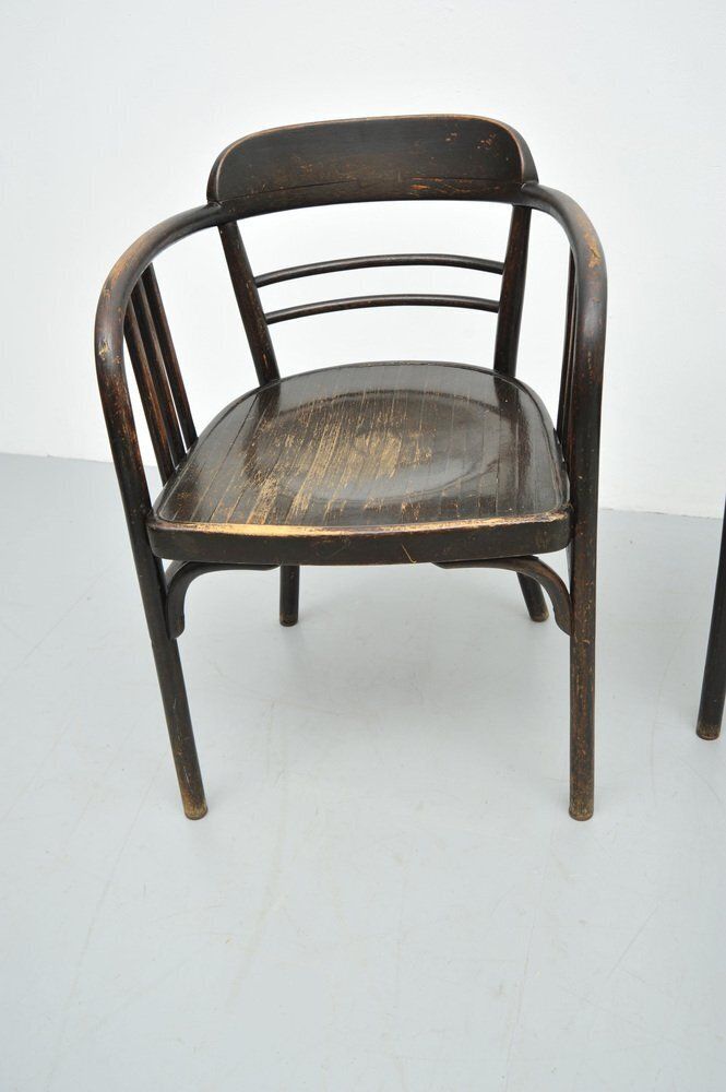 Set Of Model 6093 Chairs In Beech By Jacob & Josef Kohn, Vienna, Austria, 1890s photo furniture