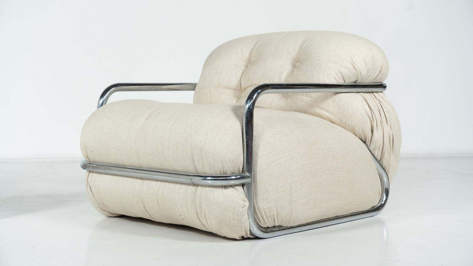 Pair Of Armchairs By Mario Sabot, Italy, 1970s   New Upholstery photo vinterior