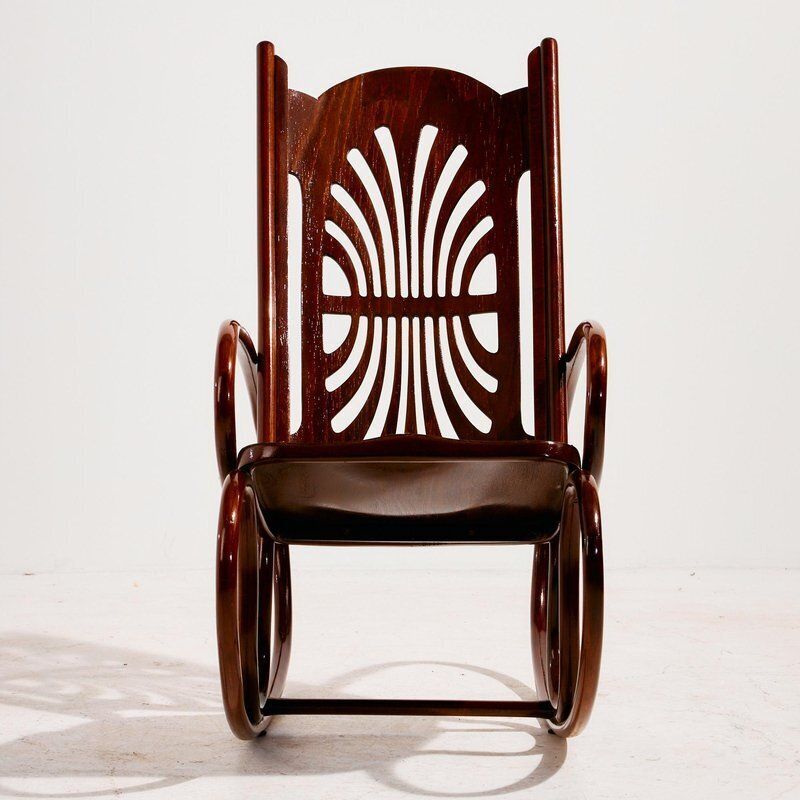 Beech Rocking Chair By Gustav Siegel For Jacob & Josef Kohn photo Furniture