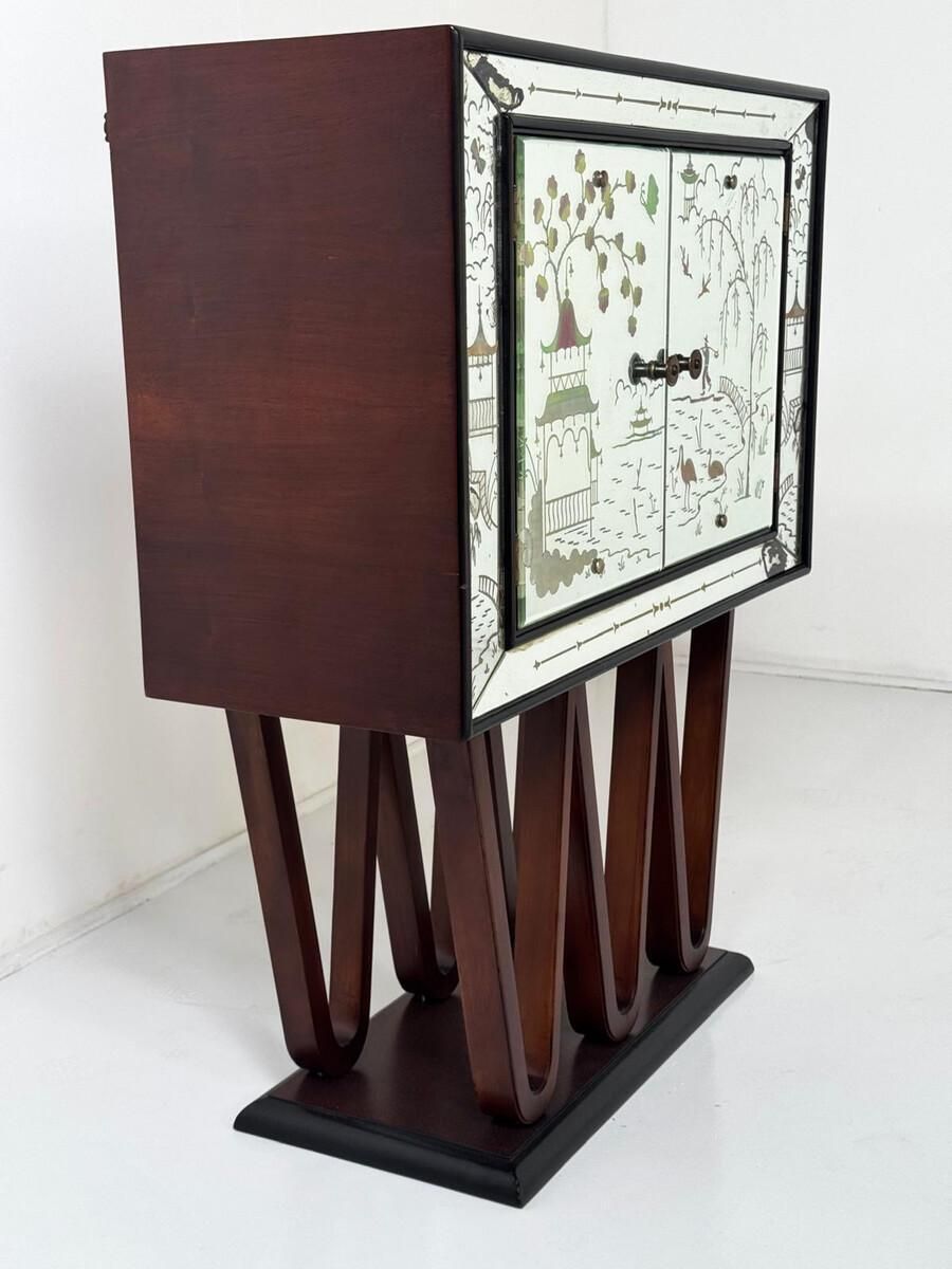 Dry Bar In The Style Of Osvaldo Borsani, 1940s photo Furniture