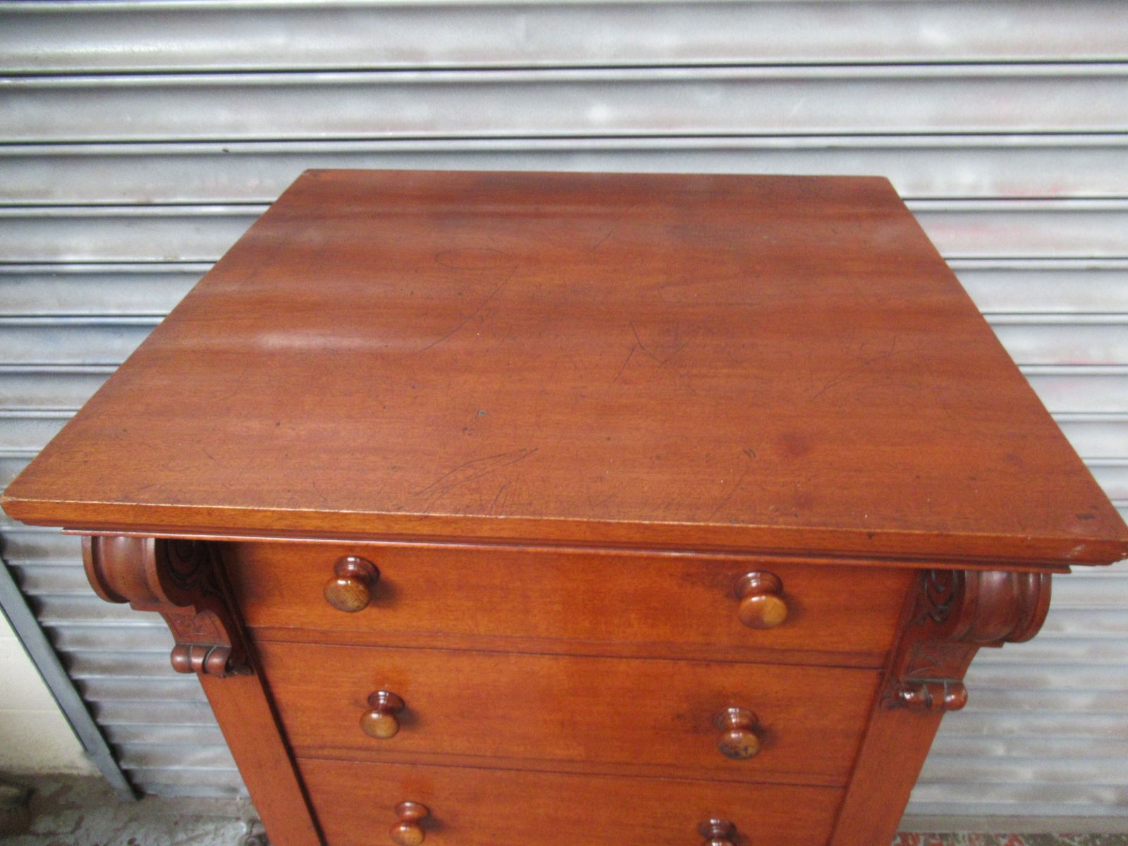 Tall Victorian Mahogany  1870s  Wellington Chest Of Drawers photo 1175.0