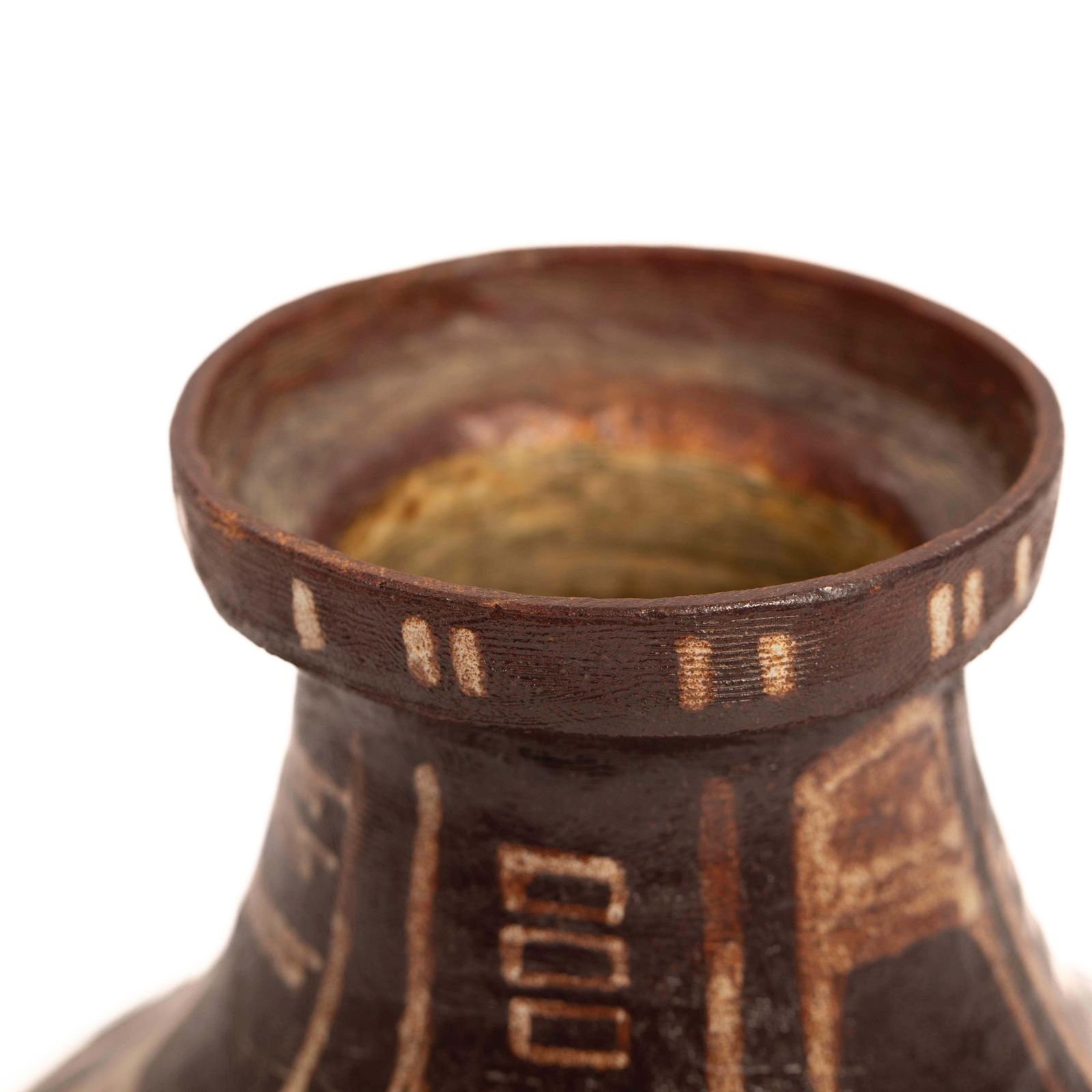 photo furniture Italian Mid Century Ceramic Vase In Etruscan Style In By Mariano Pieroni 1950s