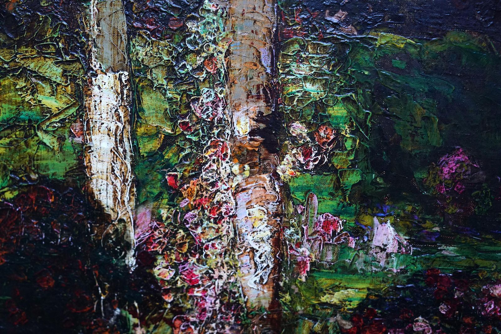 Tom Mostyngarden Landscape With Pool   British 1920's Impressionist Art Oil Paintingcirca 1920 photo buy