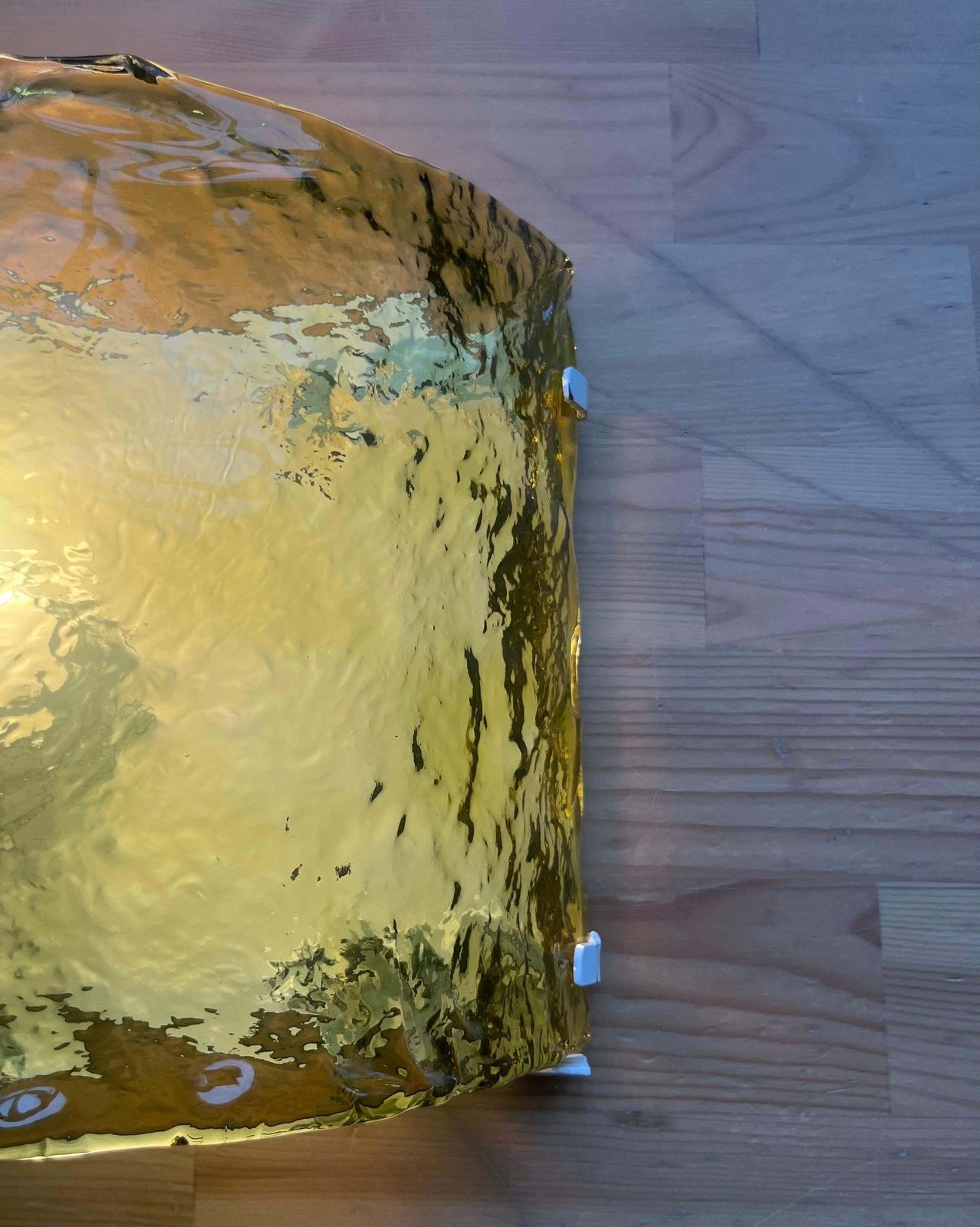 1270.0 Italian Yellow Murano Wall Sconce By Carlo Nason For Mazzega, 1970s photo