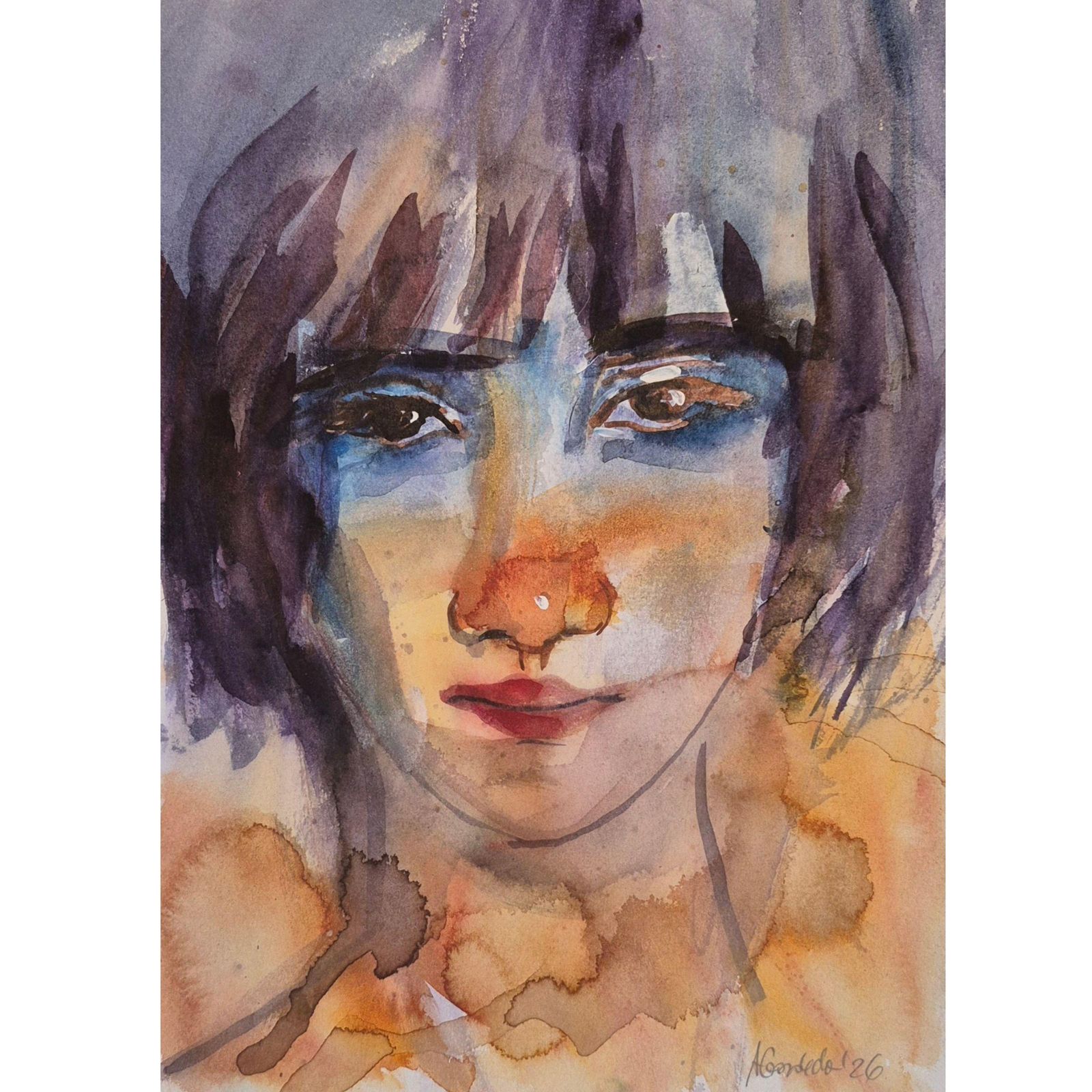 Anna Masiul Gozdeckaimprovisations, Contemporary Painting, Acrylic On Paper, Polish Artist2026 photo for sale