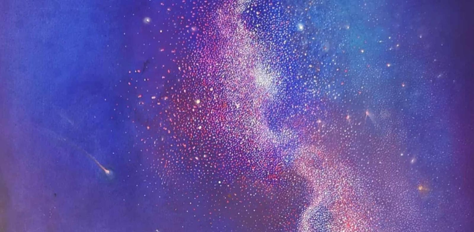 Barbara Hubertnight Of Falling Stars 3. Contemporary Oil Landscape Painting, Polish Artist2025 photo 3271.0