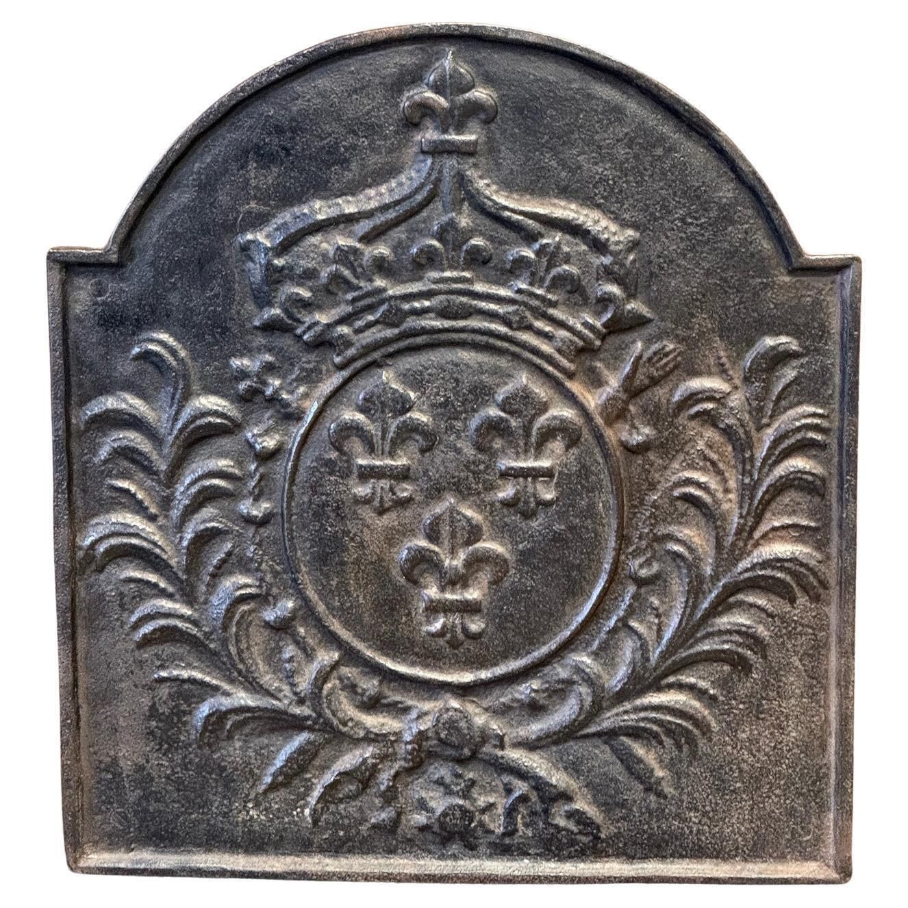French Louis XV Style 'Arms Of France' Fireback / Backsplash