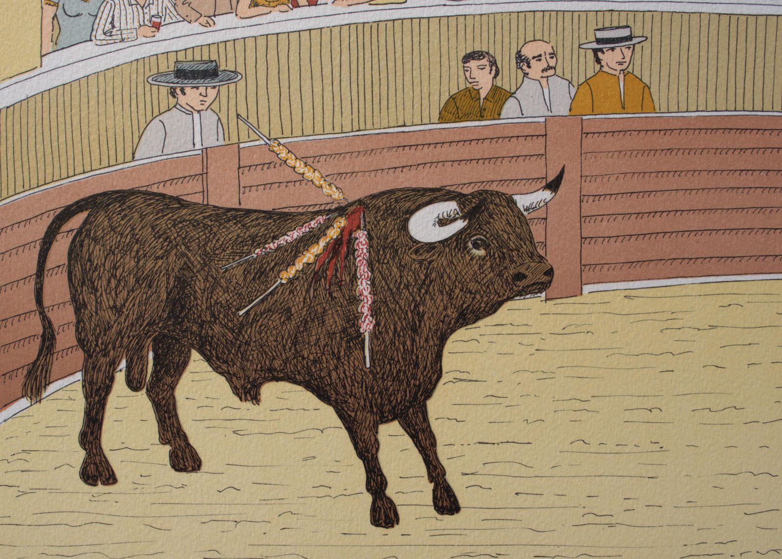 Vincent Haddelseyhorse : Bullfighting In Camargue   Original Lithograph, Handsigned & Ltd /1001974 photo vinterior