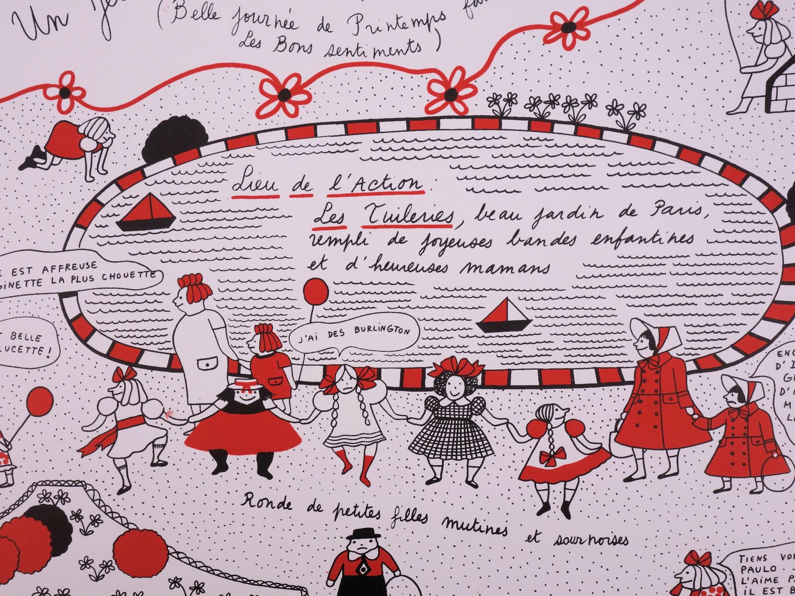 Yves Saint Laurentla Vilaine Lulu : Day Off In The Park   Lithograph1985 photo Art