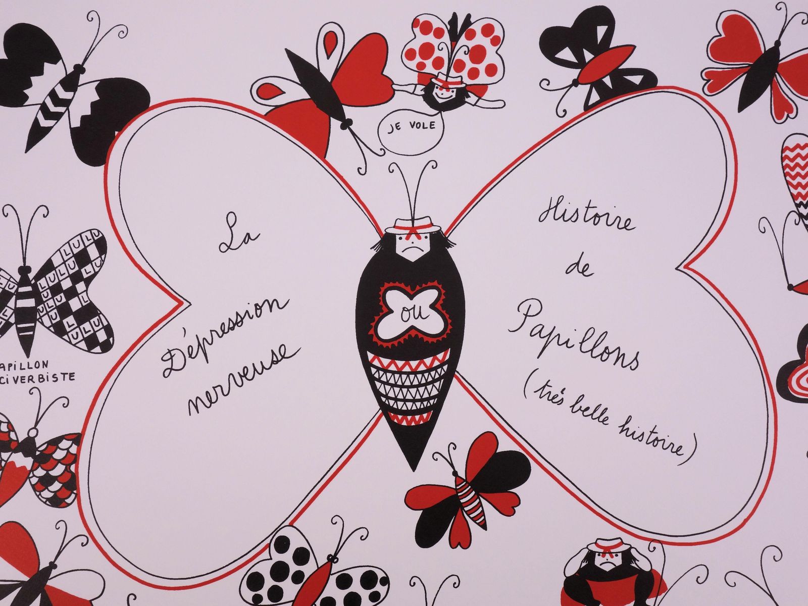 Yves Saint Laurentla Vilaine Lulu With Butterflies   Lithograph1985 photo furniture
