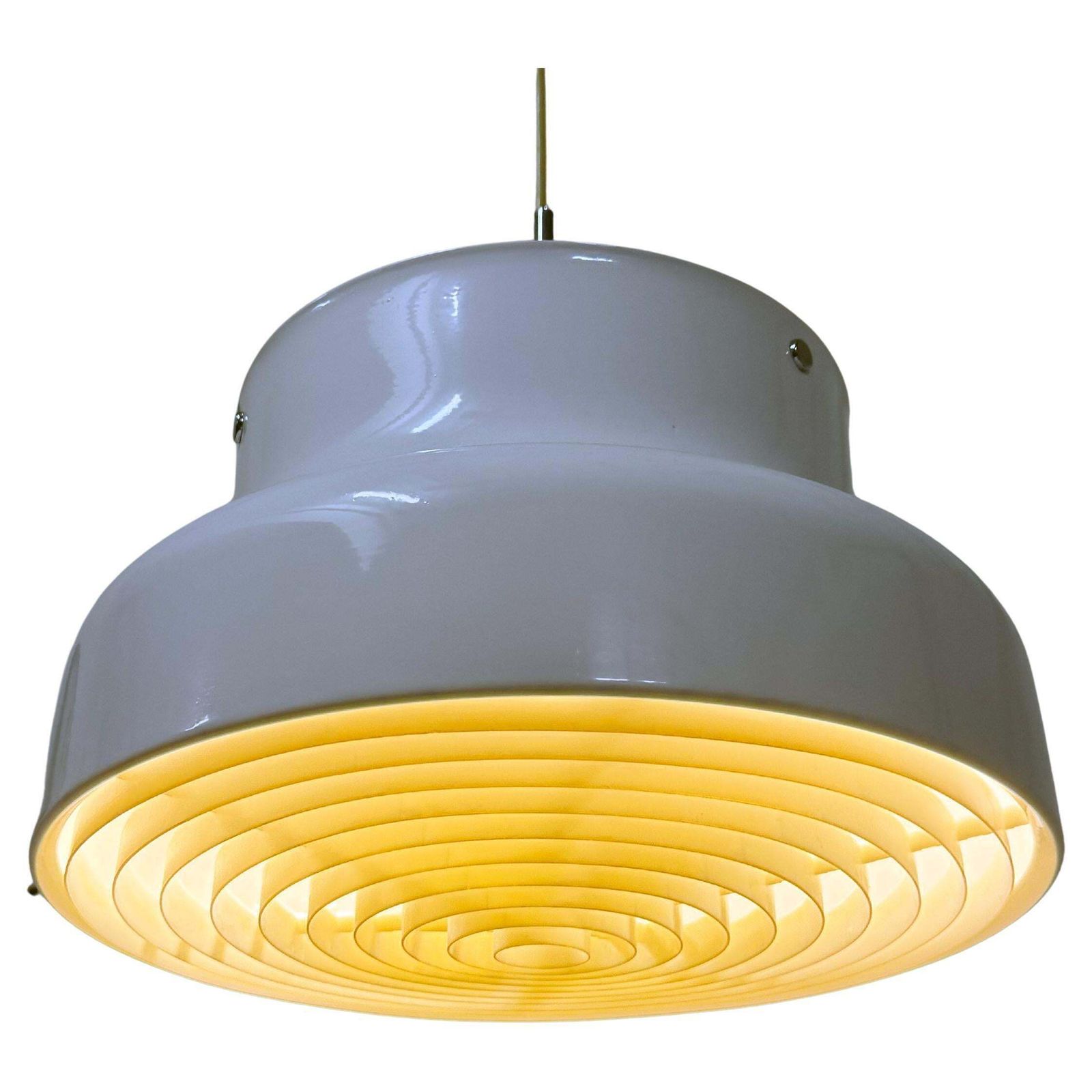 White Bumling Pendant Lamp By Atelje Lyktan
