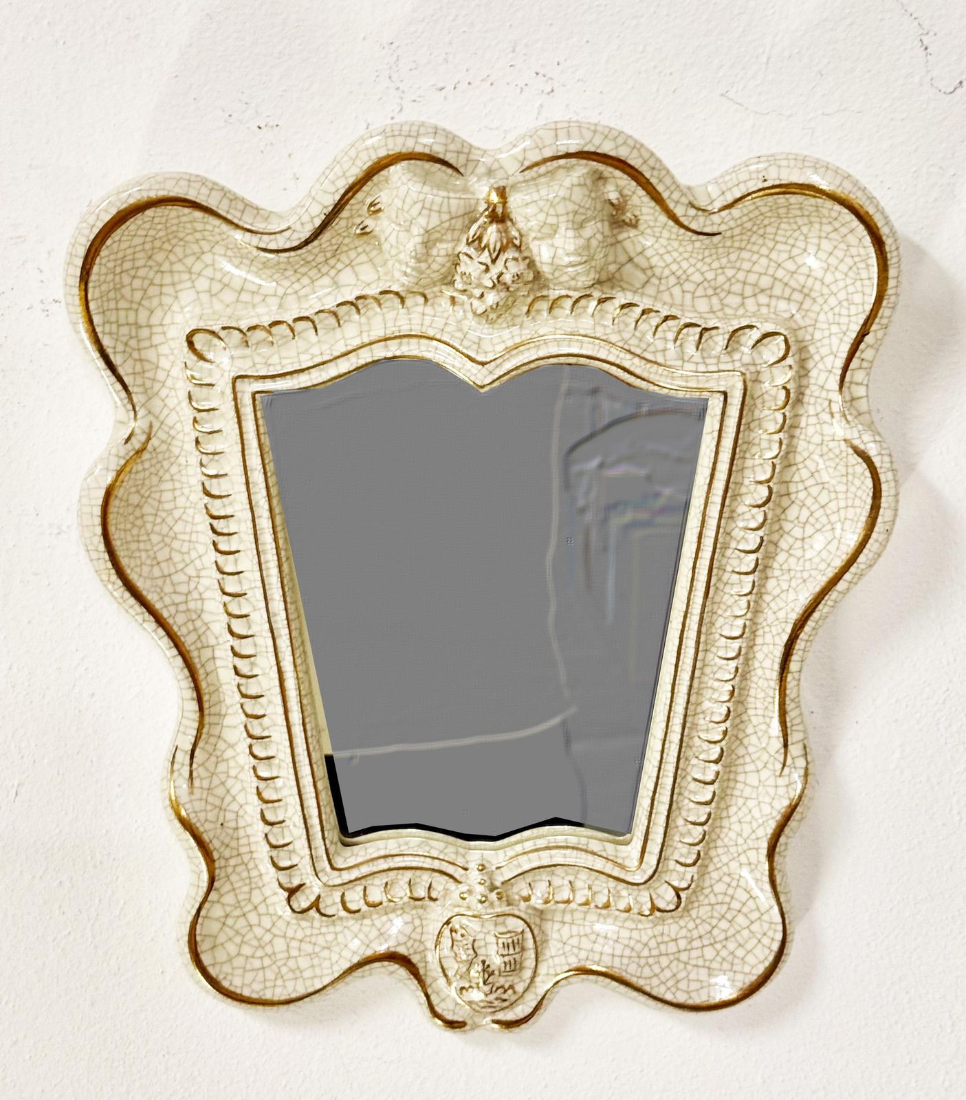 Rare Art Deco "Theater" Mirror By Gmundner Keramik photo for sale