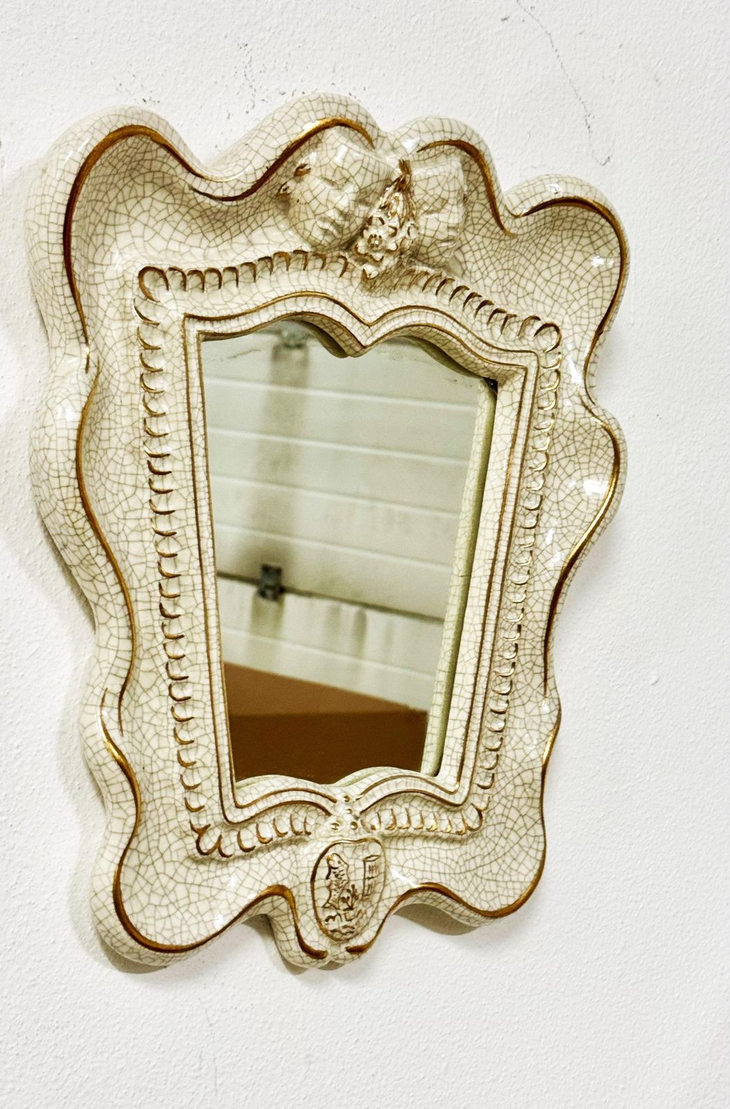 photo furniture Rare Art Deco "Theater" Mirror By Gmundner Keramik