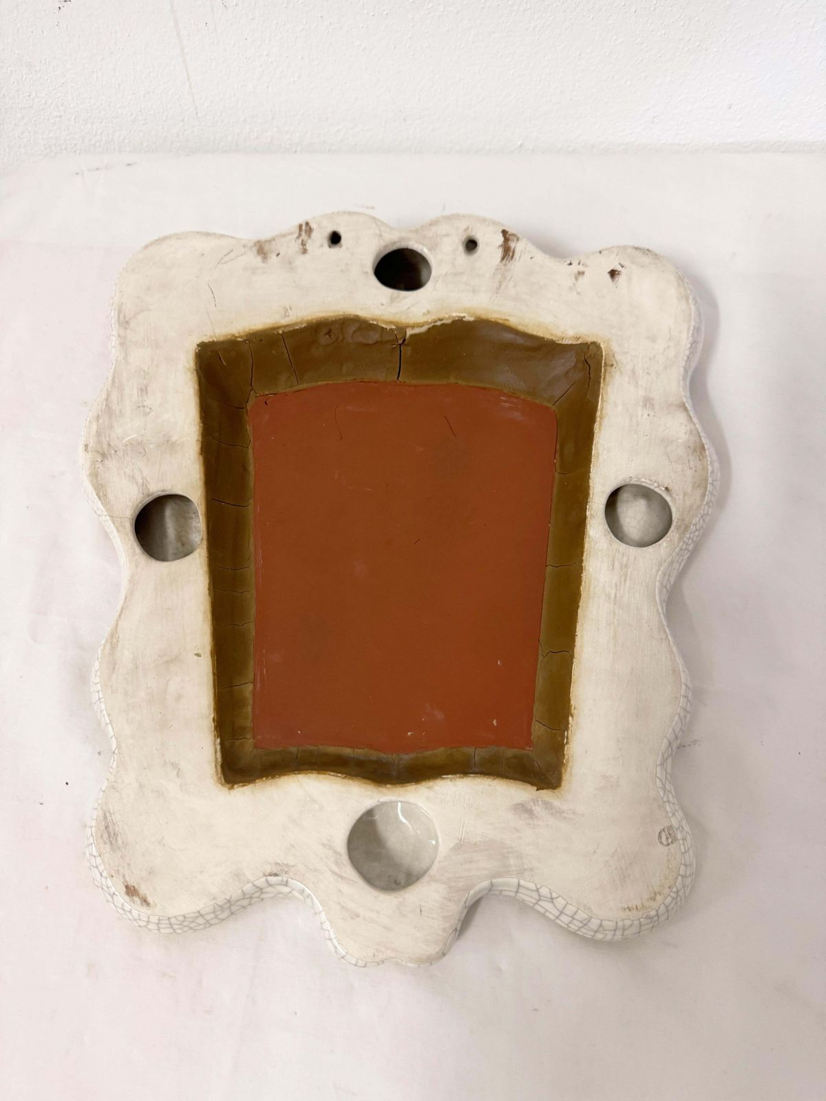 photo for sale Rare Art Deco "Theater" Mirror By Gmundner Keramik
