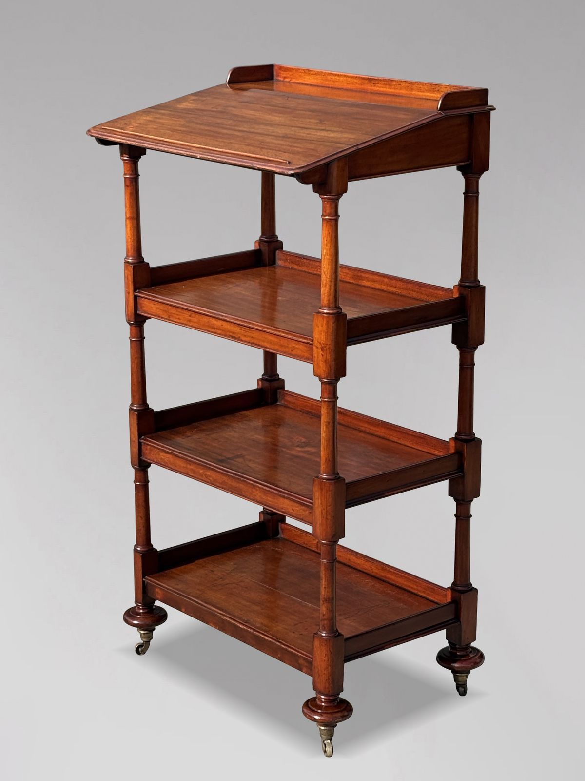 Early 19th Century George IV Period Mahogany Whatnot Music Stand photo furniture