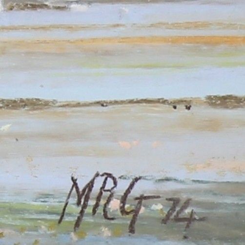Pastel By Margaret Glass. Titled "Nacton Shores" photo for sale
