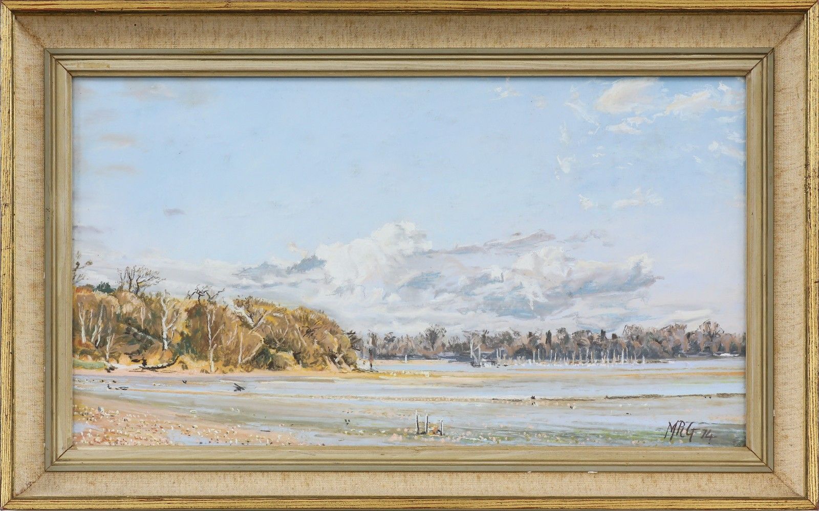 Pastel By Margaret Glass. Titled "Nacton Shores" photo Art