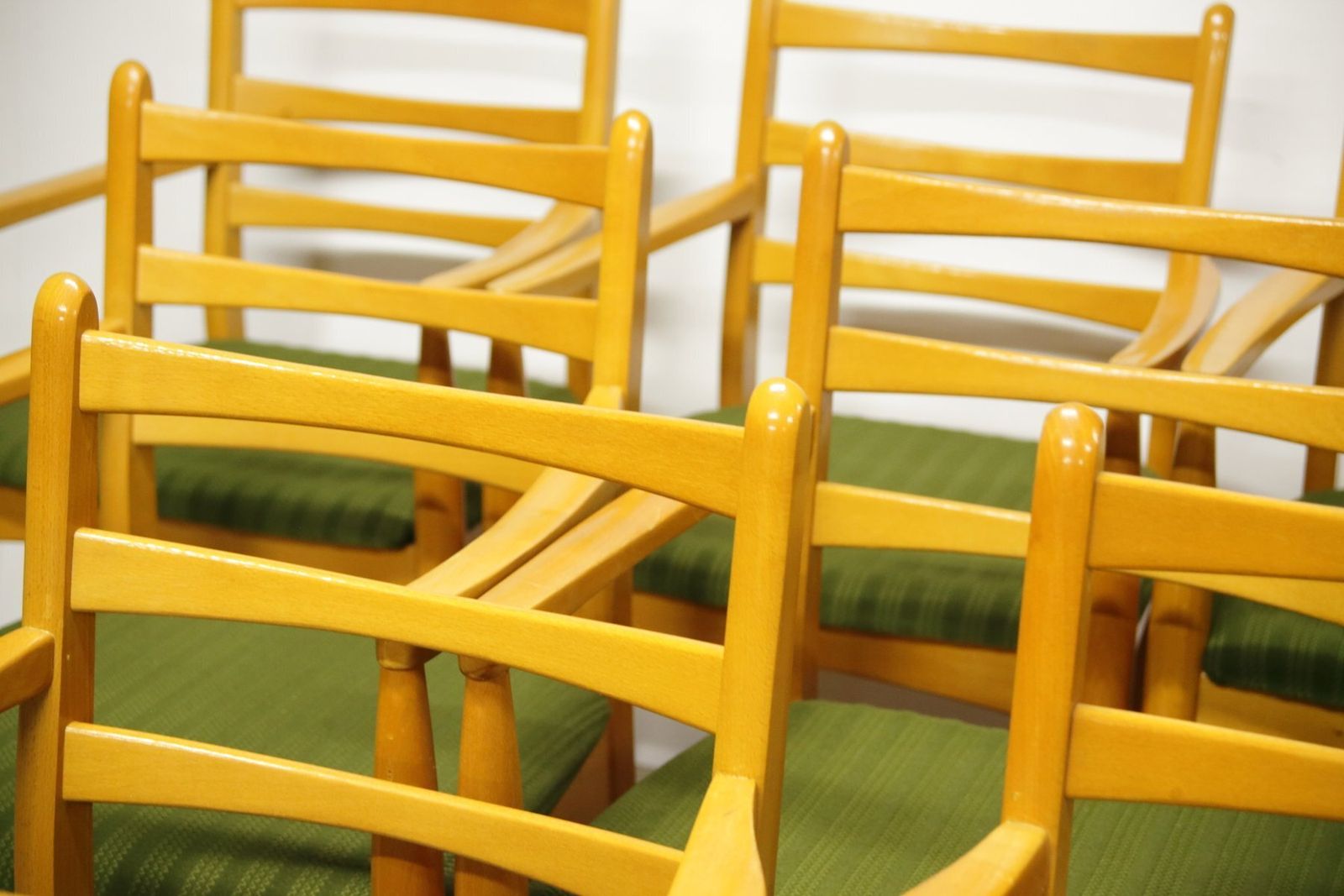 Mid Century Dining Armchairs, Former Czechoslovakia, 1970s, Set Of 10 photo buy