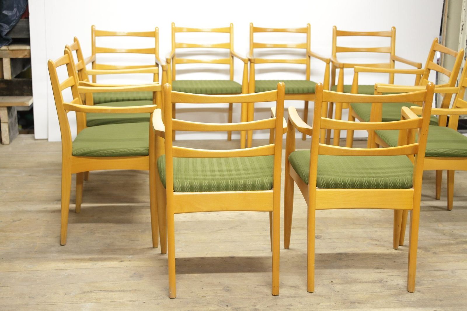 photo vinterior Mid Century Dining Armchairs, Former Czechoslovakia, 1970s, Set Of 10