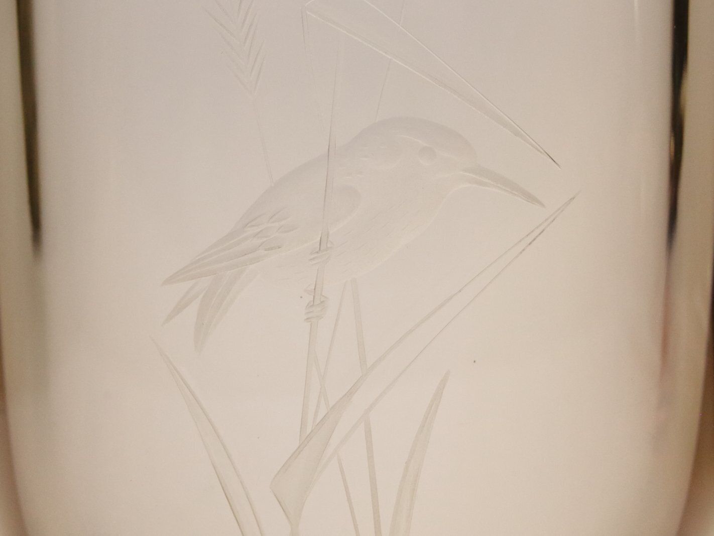 Engraved Glass Vase By Miloslav Klinger For Zbs Sklo Union, Czech, 1960s photo for sale
