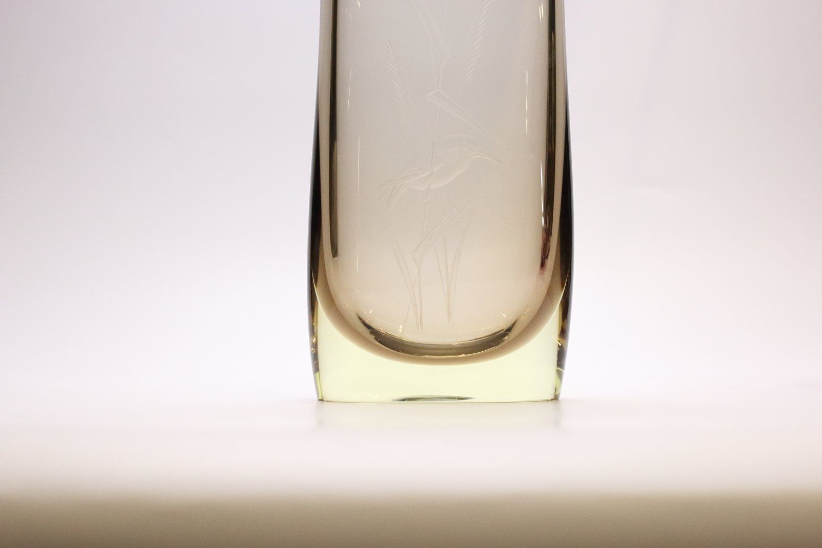 Engraved Glass Vase By Miloslav Klinger For Zbs Sklo Union, Czech, 1960s photo 130.0