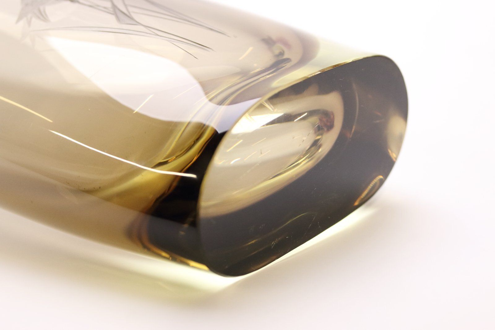 photo for sale Engraved Glass Vase By Miloslav Klinger For Zbs Sklo Union, Czech, 1960s