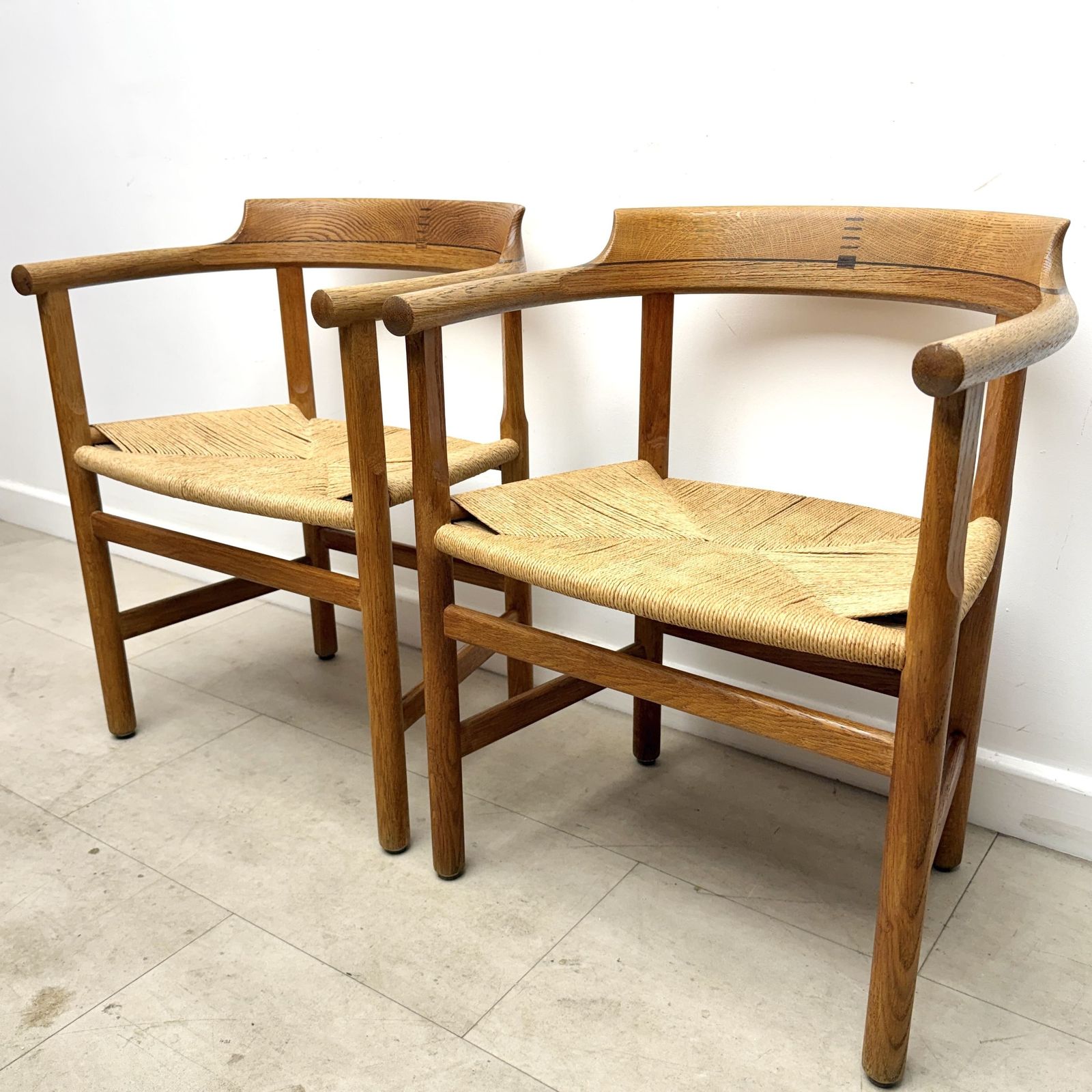 Danish “Captain’s” Chairs By Hans Wegner photo Furniture