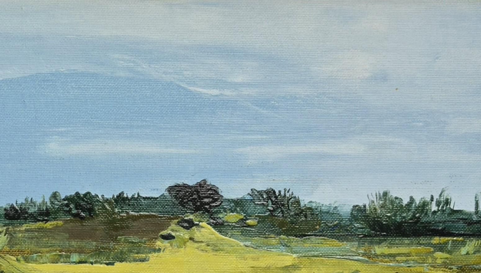 Monika Rossa Horizontal Landscape   Contemporary Oil Painting, Polish Artist 2025 photo 442.0